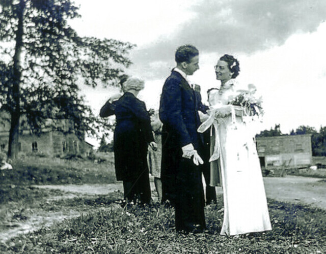 Mariage d'Eugène Bernier et Thérèse Lafontaine